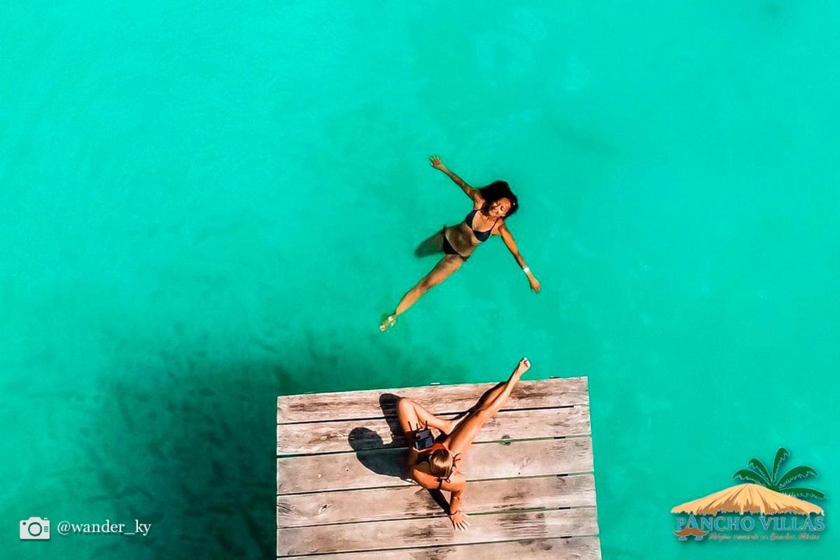 Hotel Pancho Villas Bacalar - Free Bikes And Paddles Extérieur photo