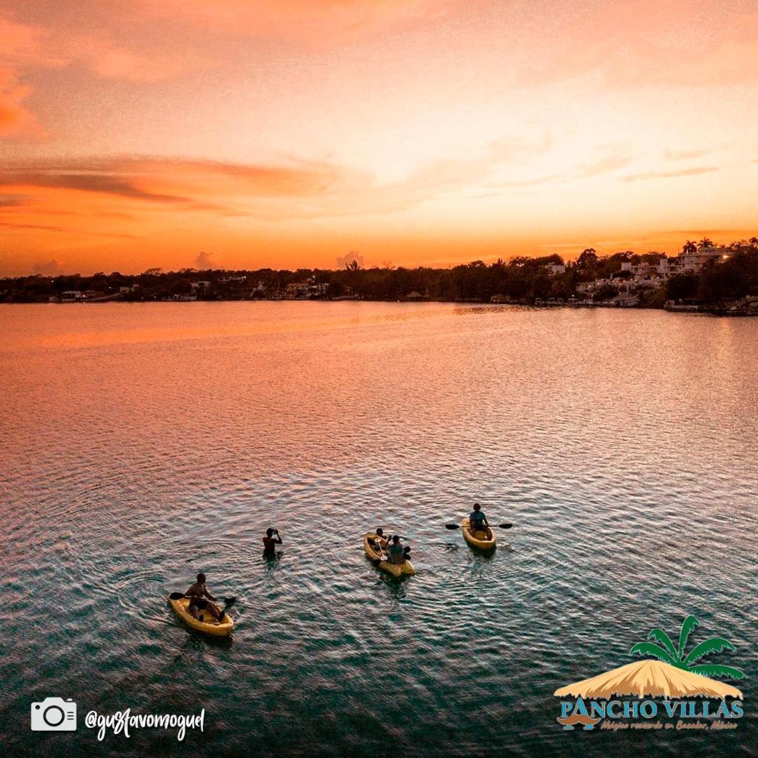 Hotel Pancho Villas Bacalar - Free Bikes And Paddles Extérieur photo
